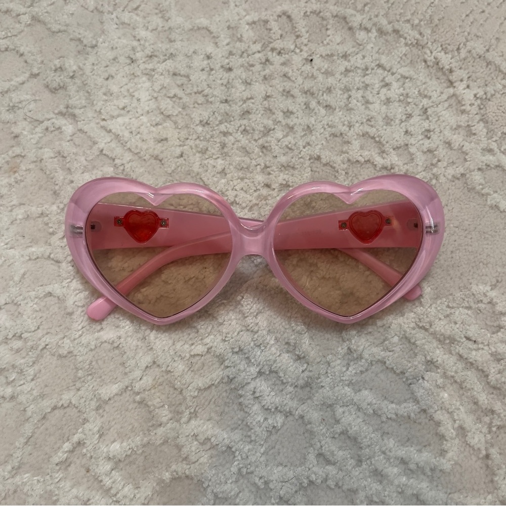 Pink Heart Sunglasses
